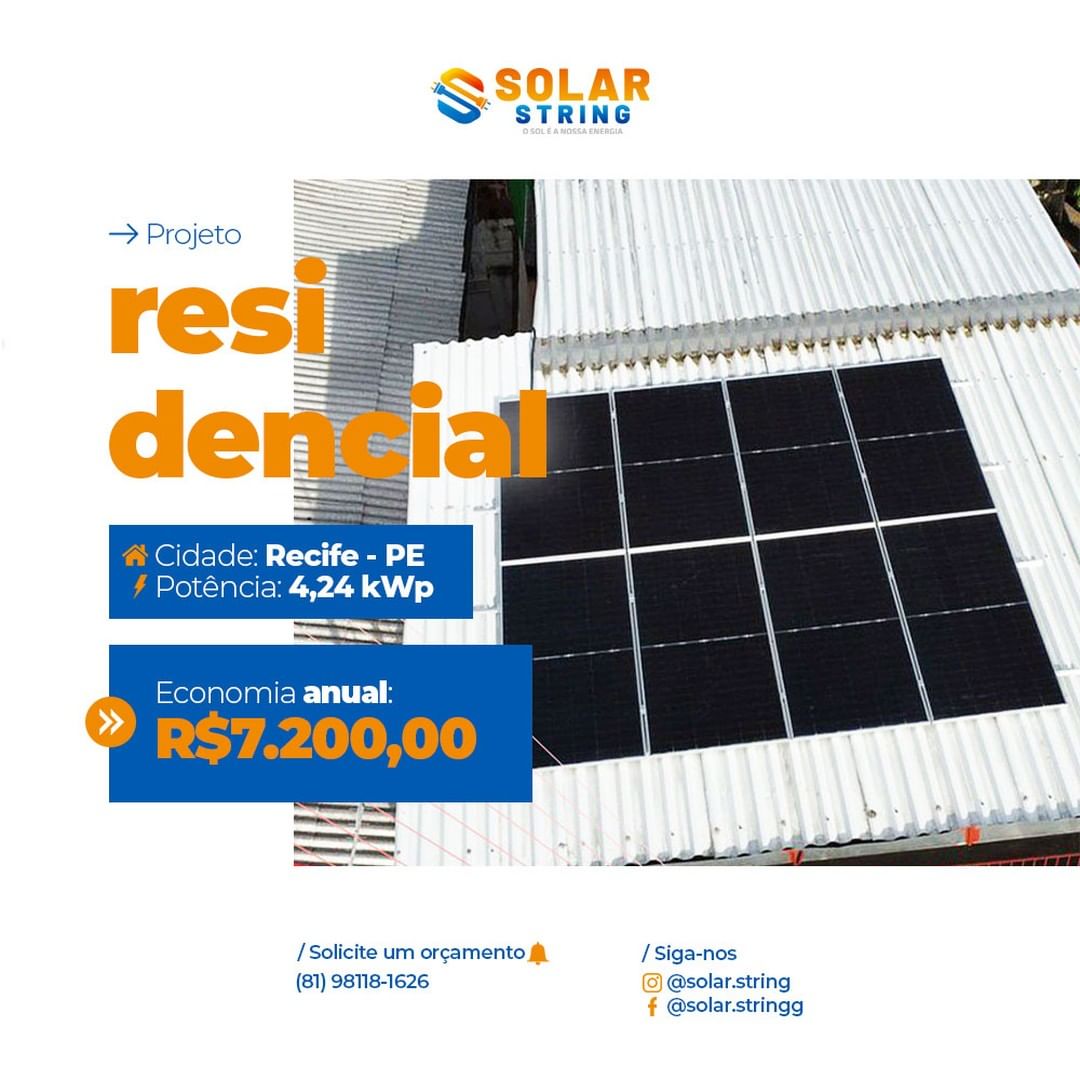 Projeto de energia solar Solar String 9