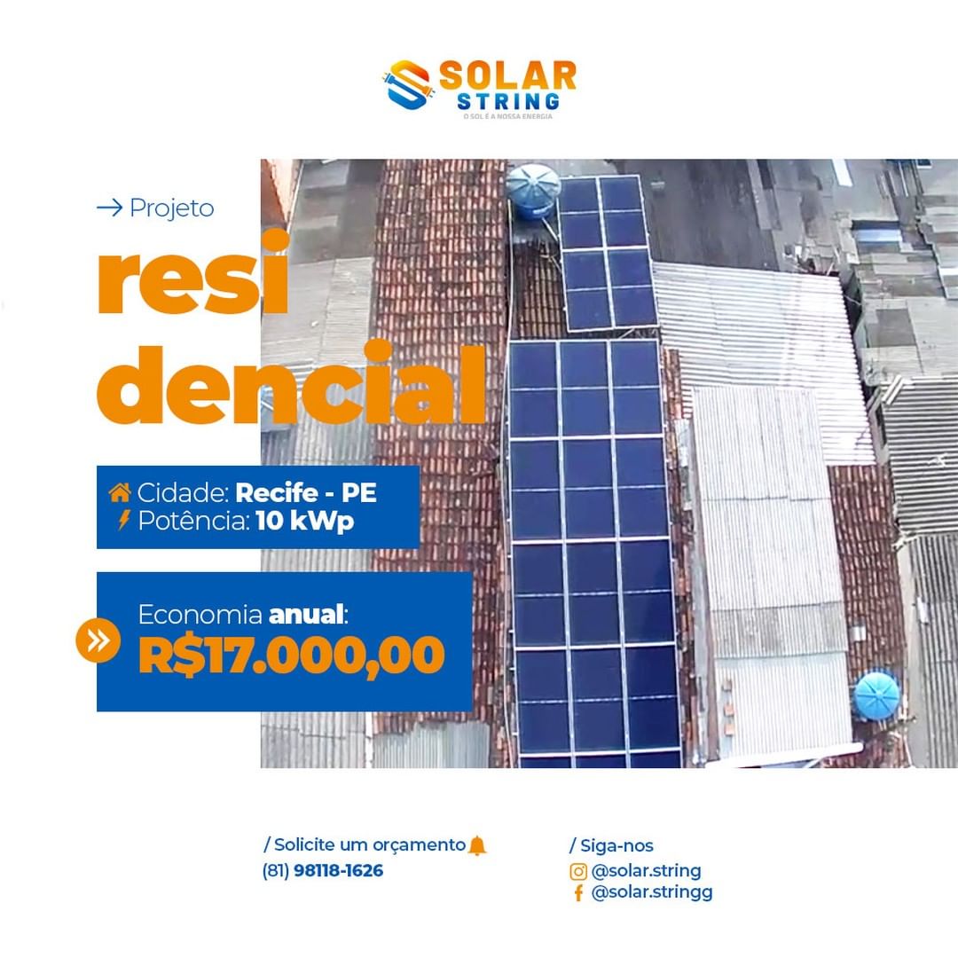 Projeto de energia solar Solar String 3