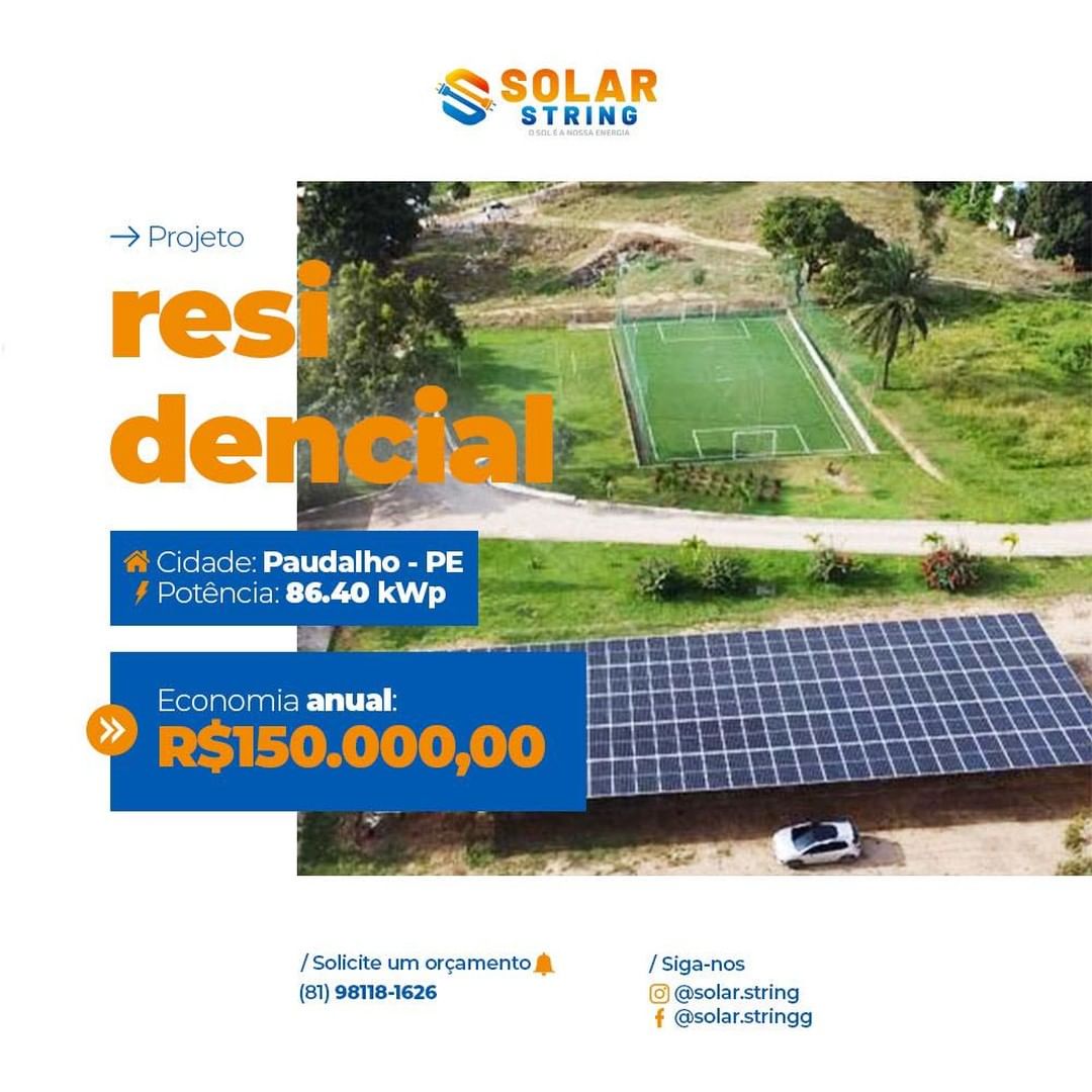 Projeto de energia solar Solar String 11