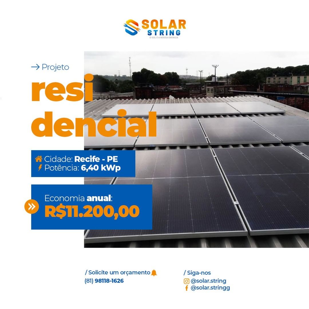 Projeto de energia solar Solar String 1