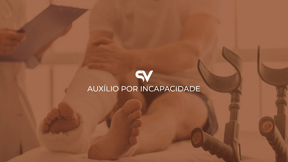 Capa ilustrativa para página sobre Auxílio por Incapacidade