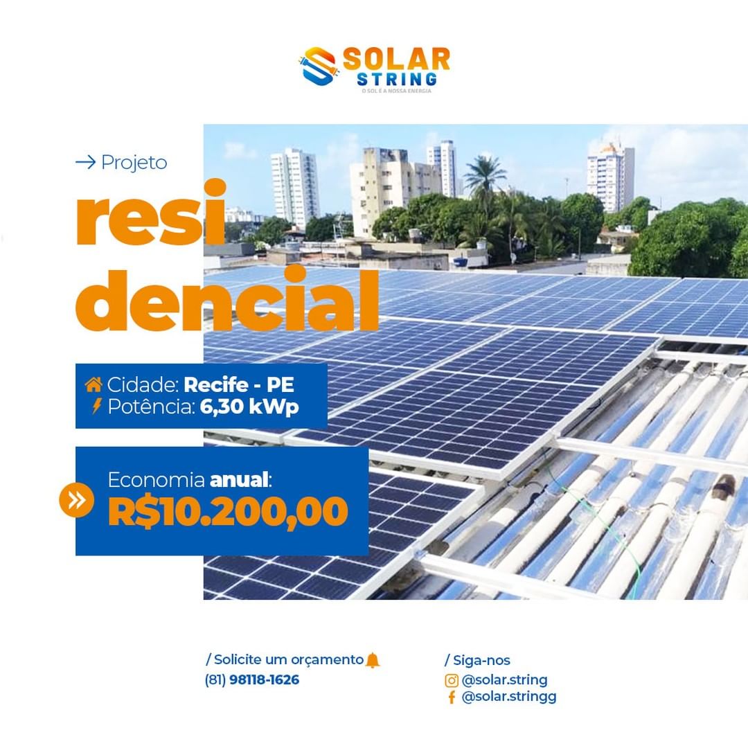 Projeto de energia solar Solar String 7