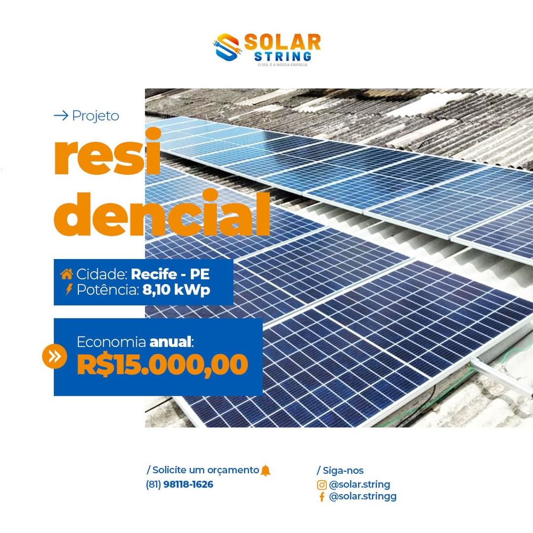 Projeto de energia solar Solar String 5