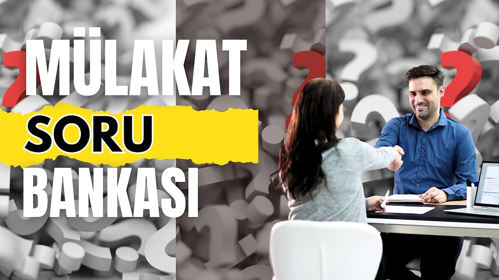 K-TEST Mülakat Soru Bankası Örnek Soruları