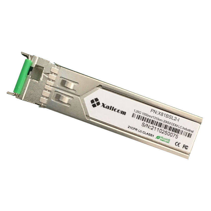 X81BSL2-I Industrial 1.25Gbps BIDI SFP Optical Transceiver 20Km DDM