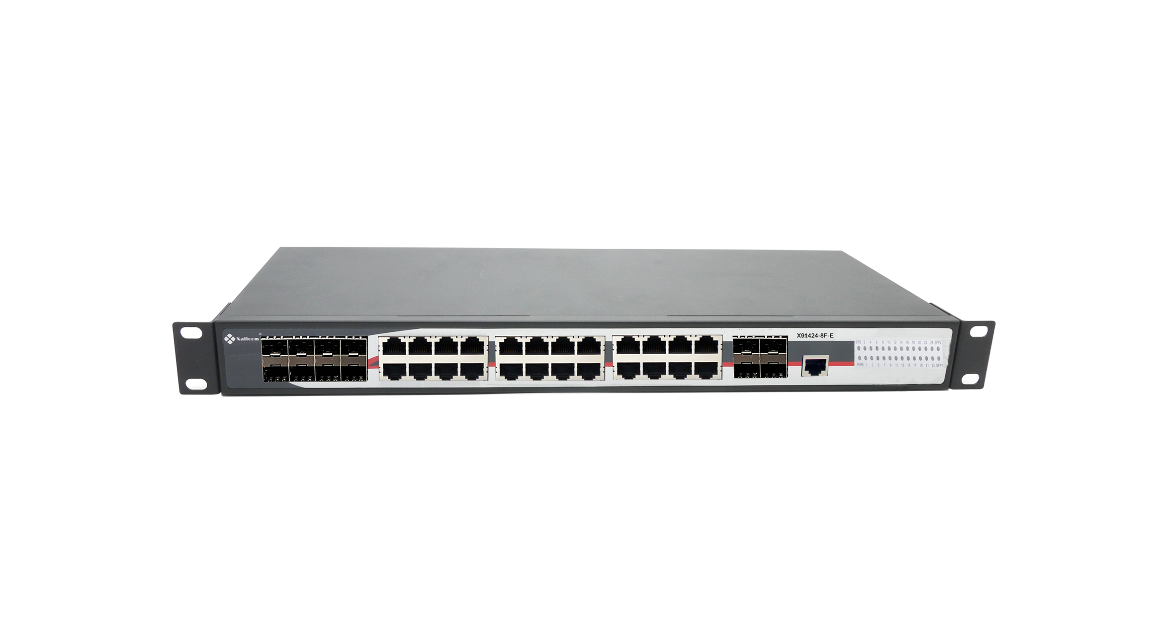X91424-8F-E：24 gigabit copper+8 gigabit combo fiber+4 gigabit fiber layer 3 mana