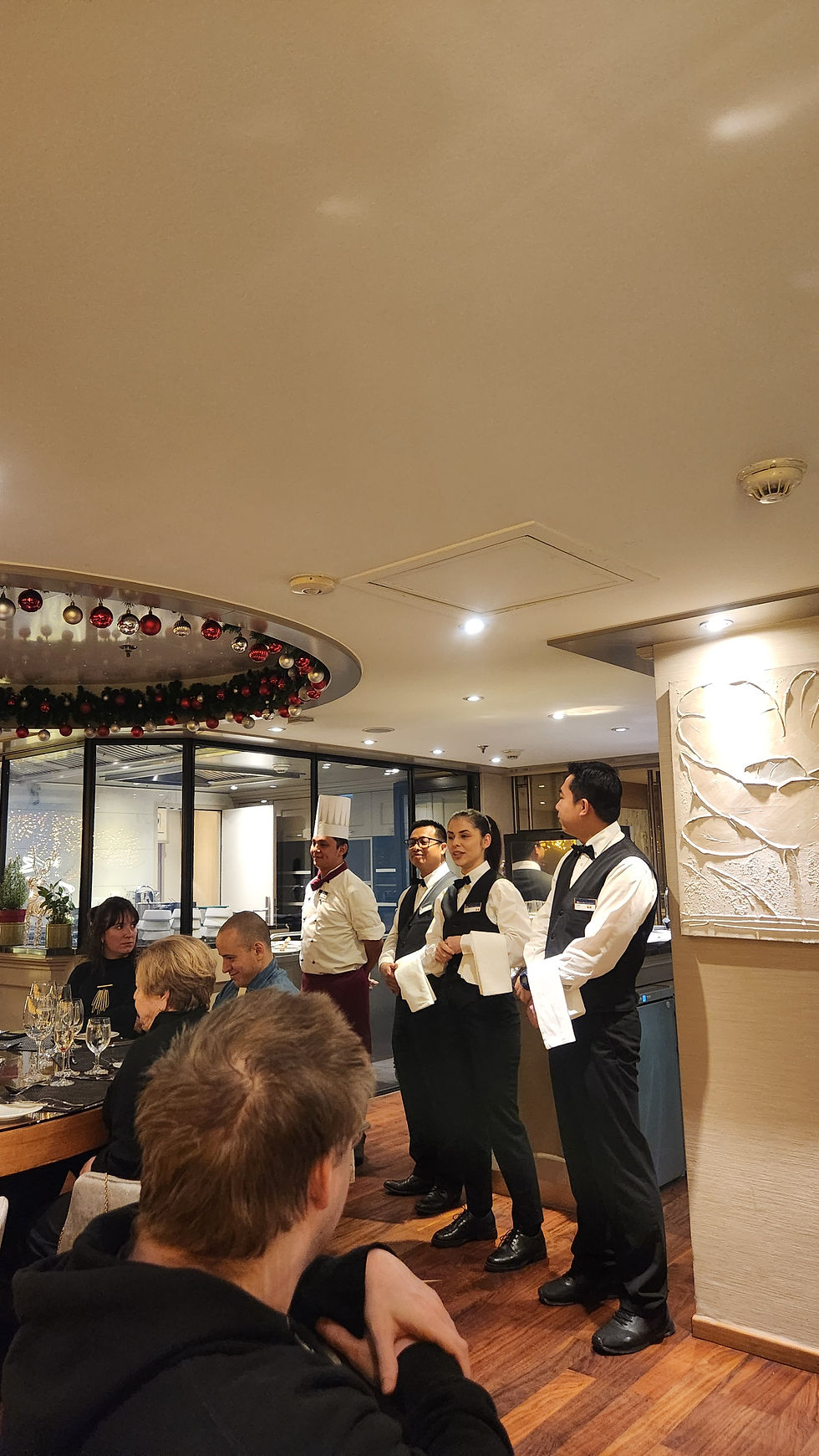 Our waitstaff team during the Chef's Table Dinner