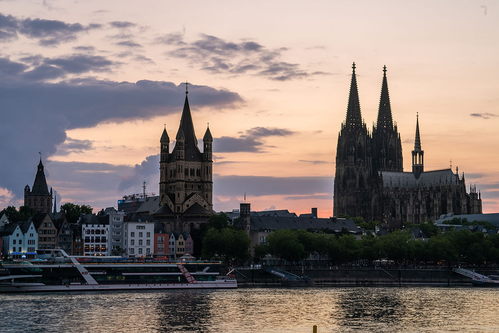 Cologne, Germany and Cologne cathedral (Cathedral Church of Saint Peter/Kolner Dom)