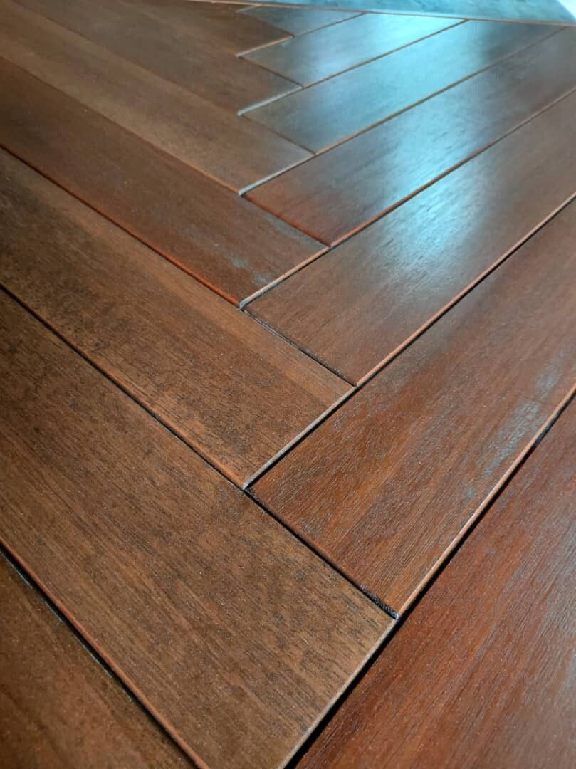Thumbnail: DOSHTA NYATOH HERRINGBONE DINING TABLE (6-8 pax) TABLE ONLY