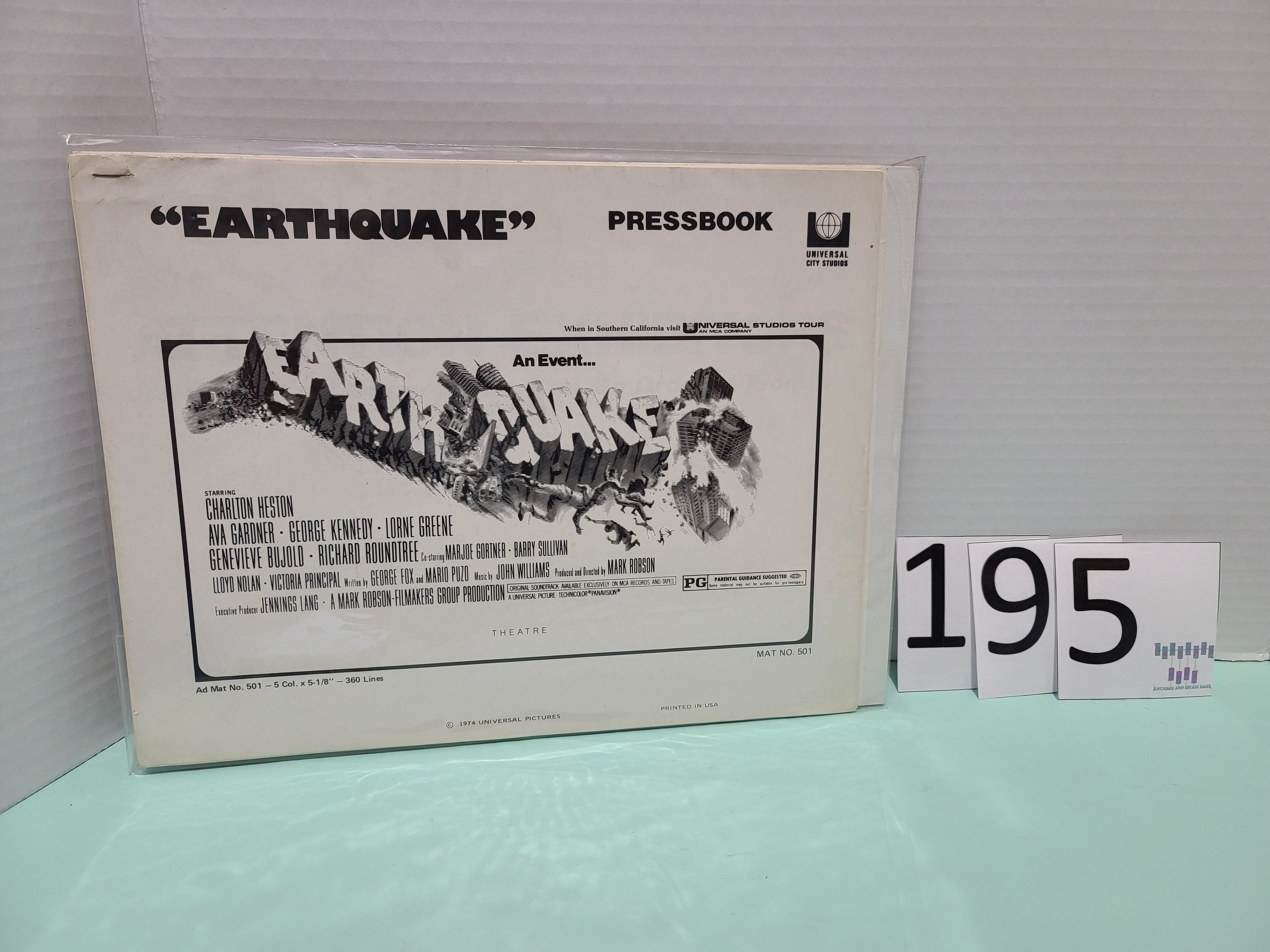 "Earthquake" Movie Promotional Pressbook