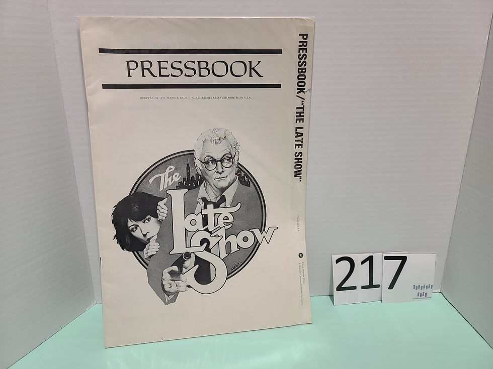 "The Late Show" Movie Promotional Pressbook