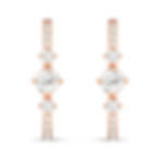 Thumbnail: Starlight Box Hoops 14KT yellow gold white gold rose gold 1.60CTW