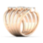 Thumbnail: Multi Shape Shield Ring (5 row)