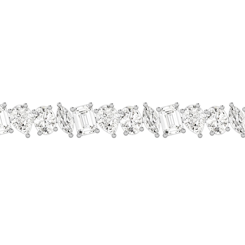 Thumbnail: Multi Shape Tennis Bracelet 7.50 ctw
