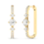 Starlight Box Hoops 14KT yellow gold white gold rose gold 1.60CTW