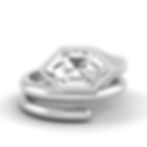 Thumbnail: Duchess Cut Bezel Coil Ring