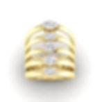 Thumbnail: Multi Shape Shield Ring (5 row)