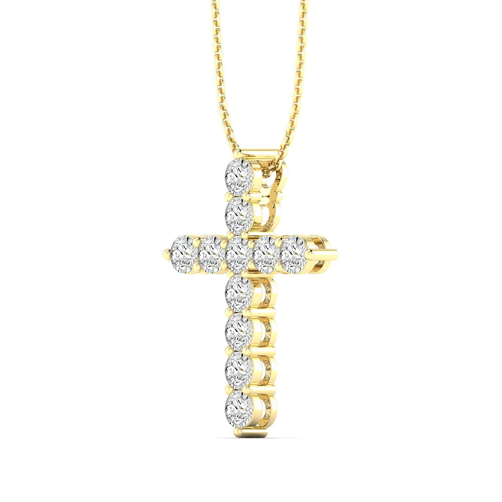 Thumbnail: Cross Pendant 1ctw