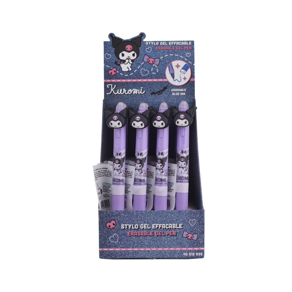 Take Care Kuromi Erasable Gel Pen display box