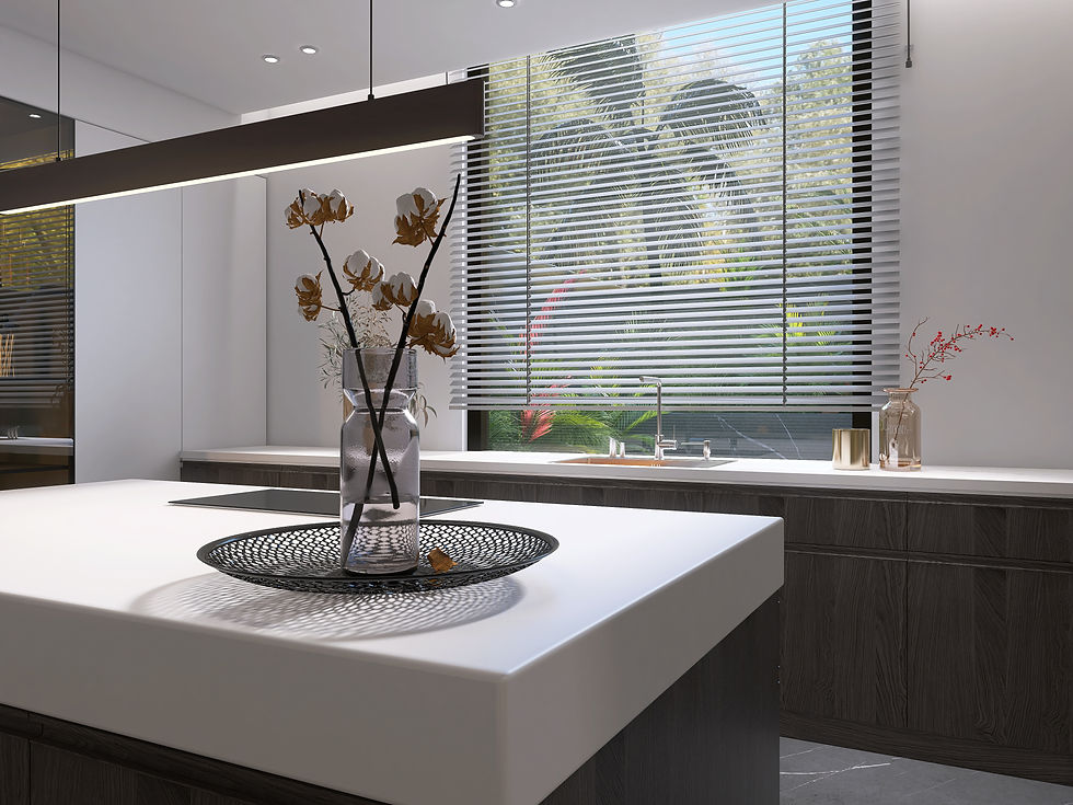 Cocina estilo minimalista diseñada por Lell Trevisan, decoración de interiores, estilo minimalista.