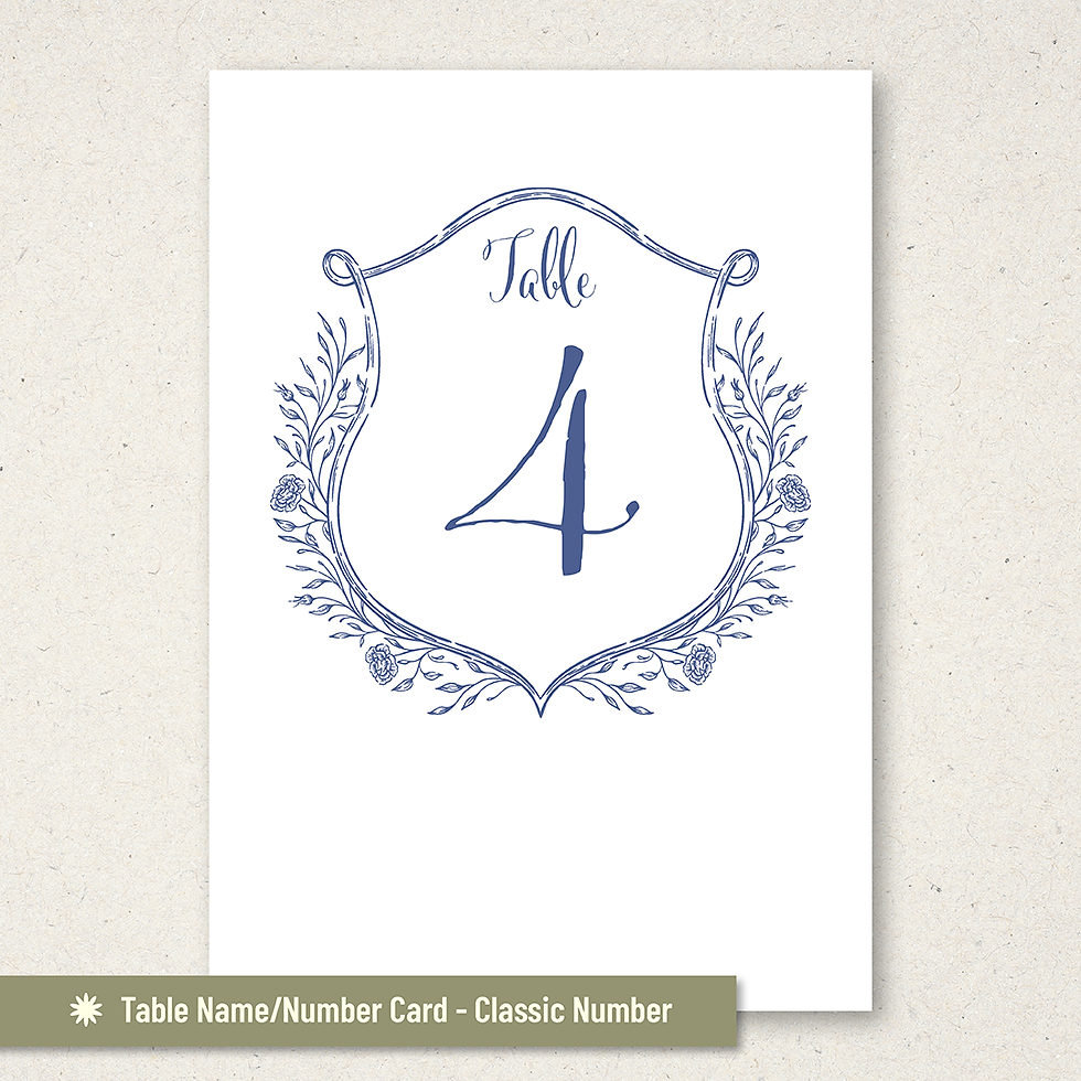 Thumbnail: Floral - Table Name Cards