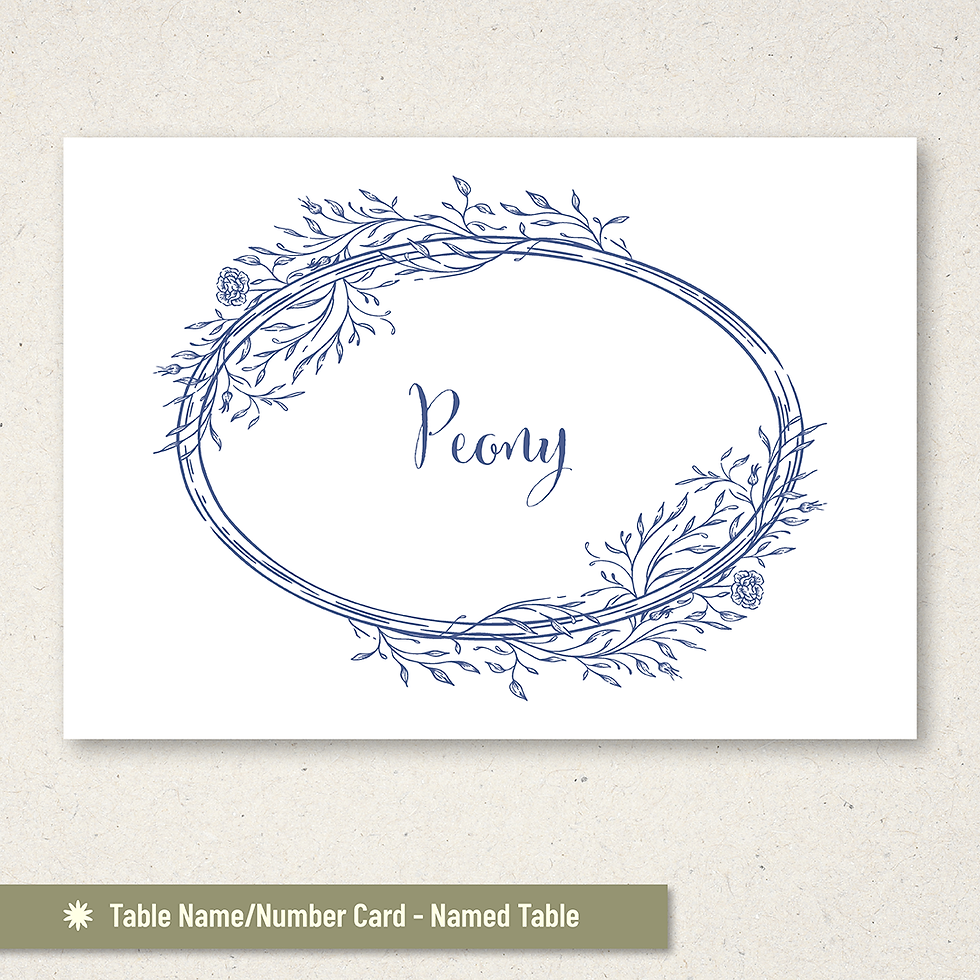 Thumbnail: Floral - Table Name Cards