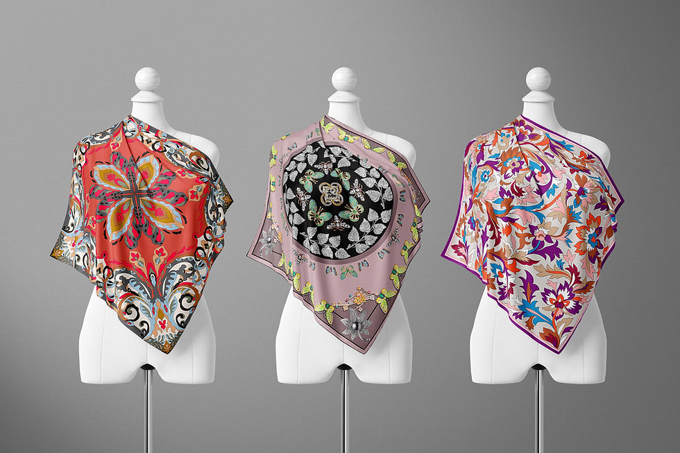 ethnic Silk Scarf