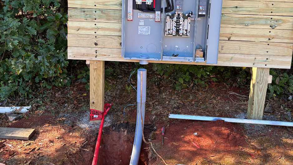 400 amp service hookup and conduit installation in Cleveland TN