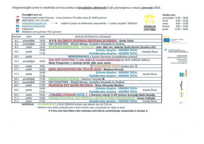 NOV NAPOVEDNIK ZA MESEC JANUAR 2020