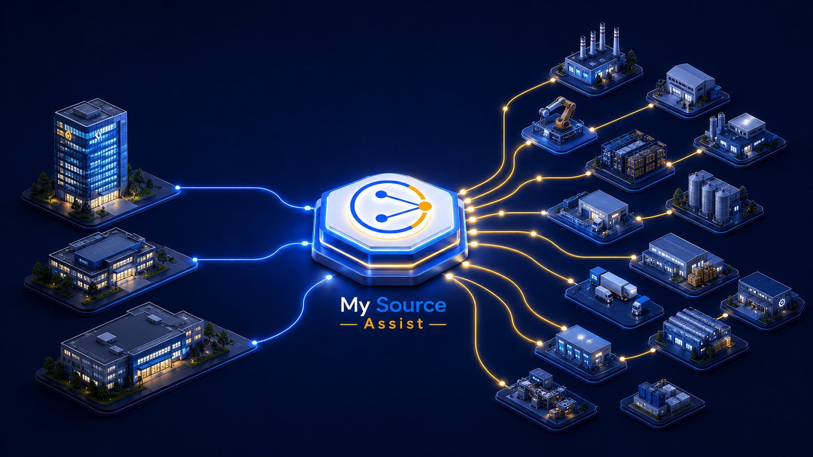 One purchasing hub connecting enterprise buyers with specialized suppliers
