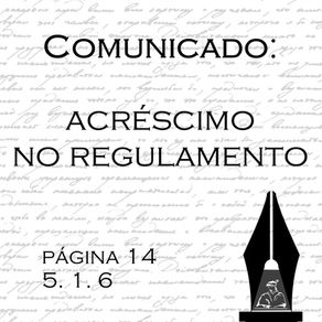 Comunicado — acréscimo no regulamento do Prémio Internacional Pena de Ouro 2021 (5. 1. 6)