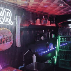 Atoll Lounge z Cruise party yacht in Hulhumale Maldives yacht bar area