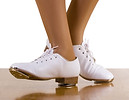 Tap dancing feet.