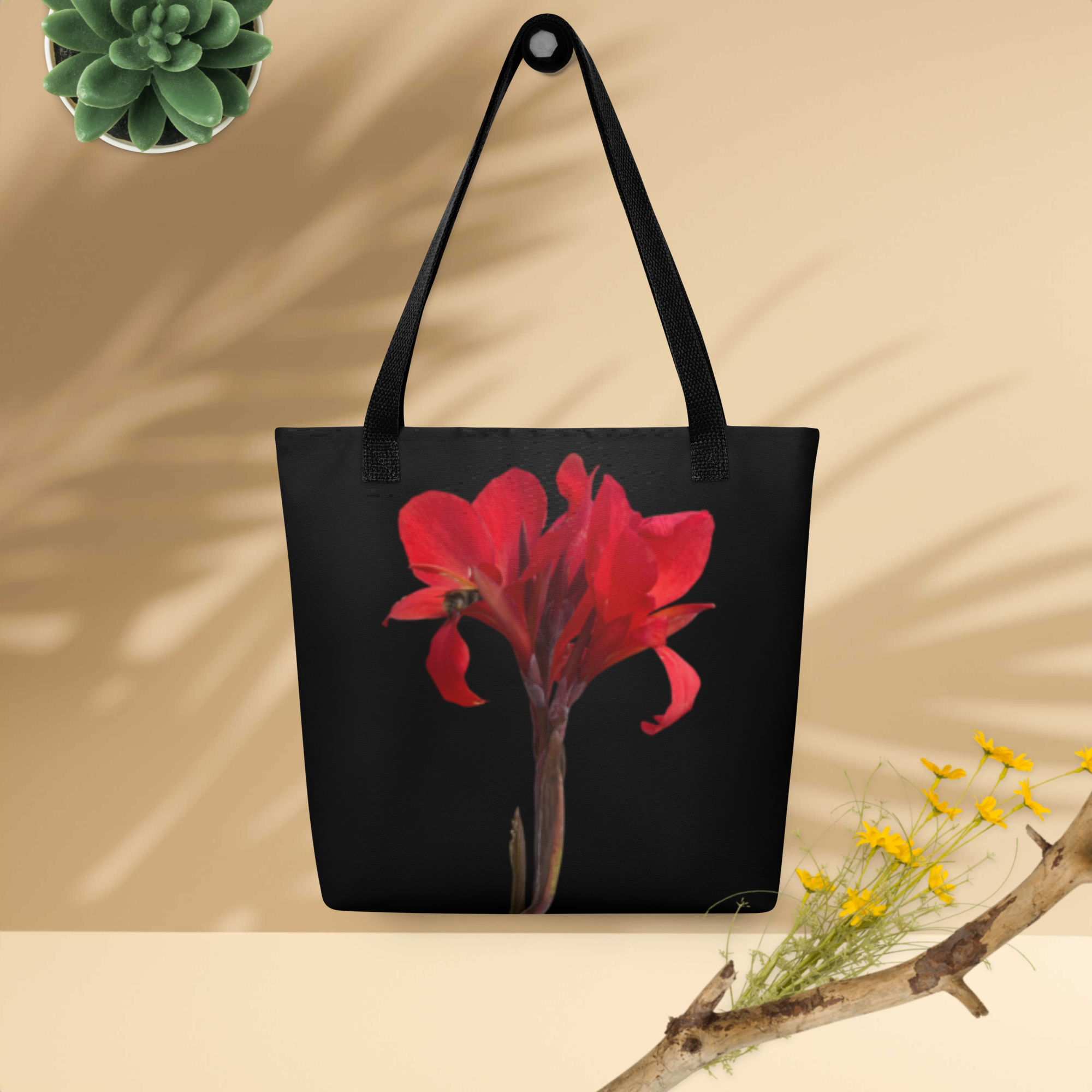 Scarlet Flame Small Tote Bag