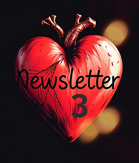 a Heart with a word that says newsletter