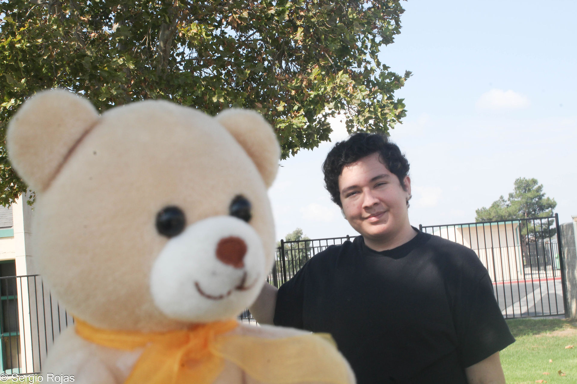 Me hugging a Teddy Bear