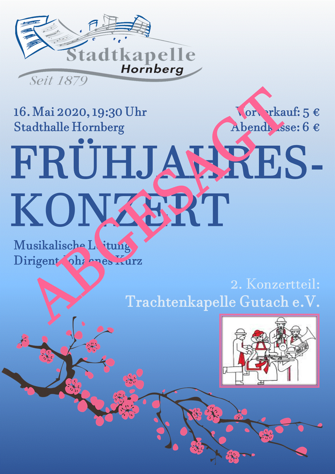 Konzertausfall wegen Corona