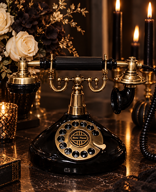 AI Vintage Black and Gold Phone.png