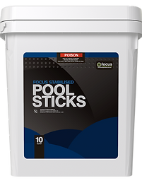 Pool Sticks 10kg Focus Pool Chemicals - PoolMasters Hobart