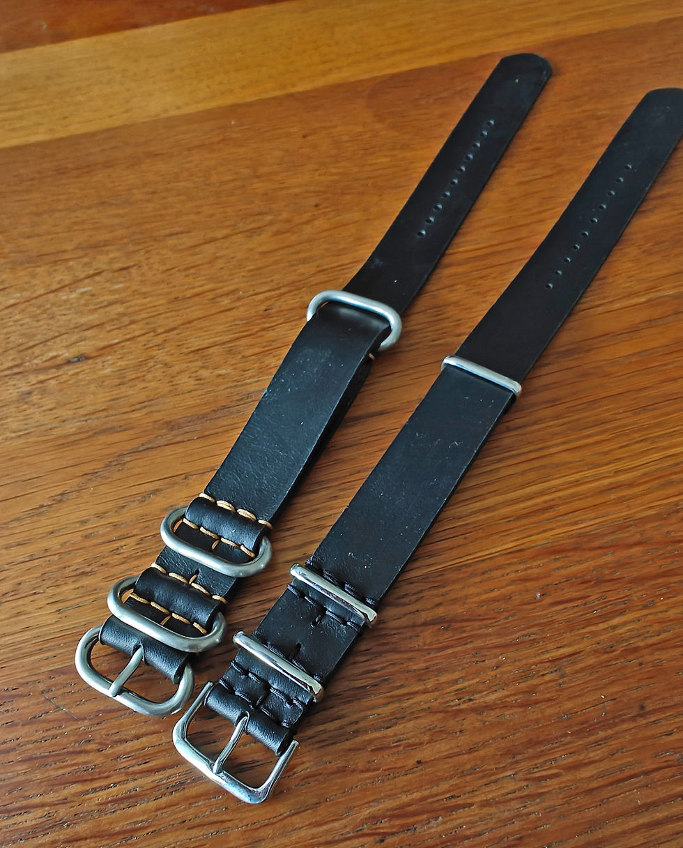 Thumbnail: Black Leather Nato / Zulu