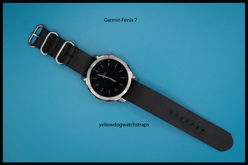 Yellow Dog Rubber Nato Watch Strap Garmin Fenix 8/7/7s/7X PRO F6