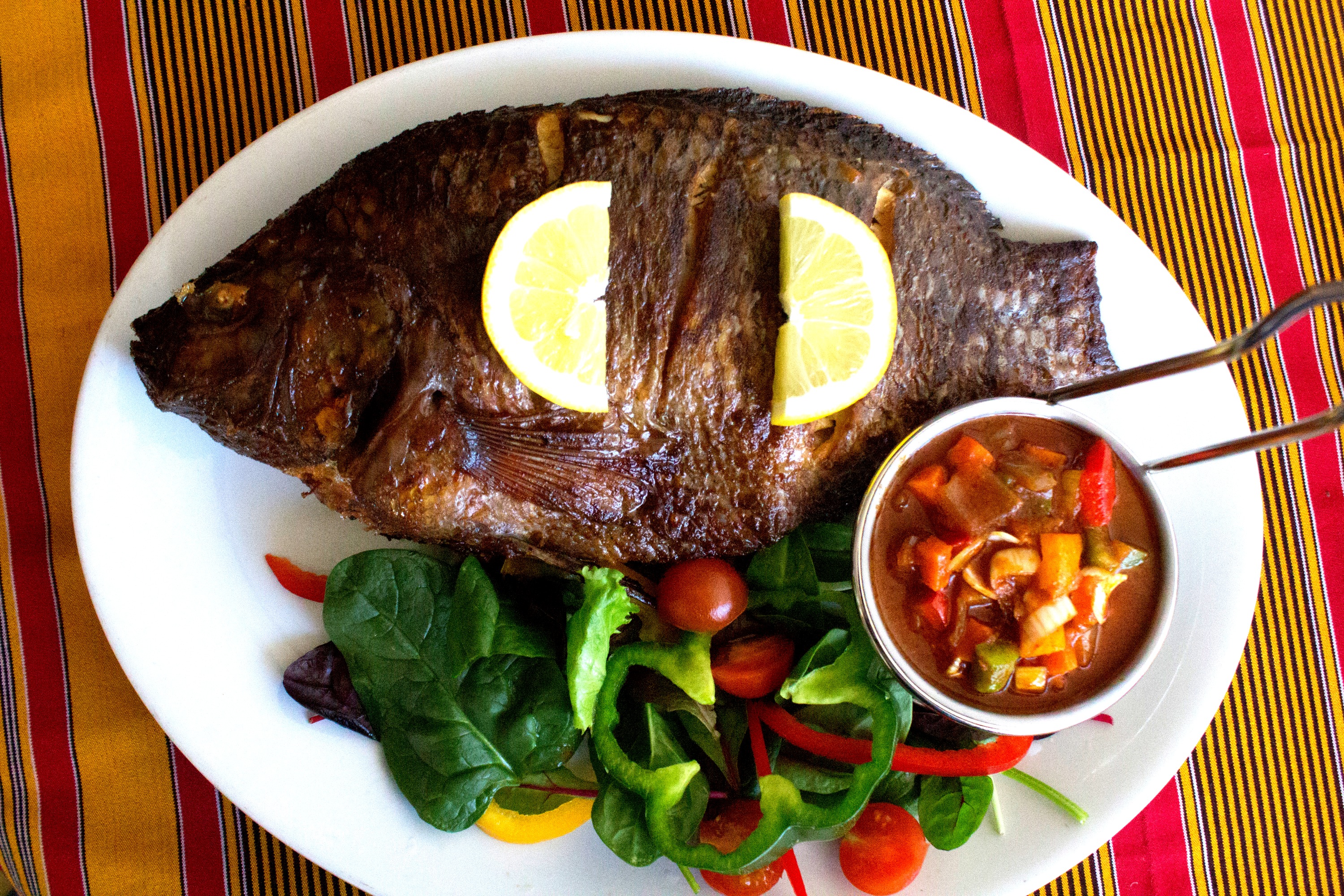 Arranged Food and Objects