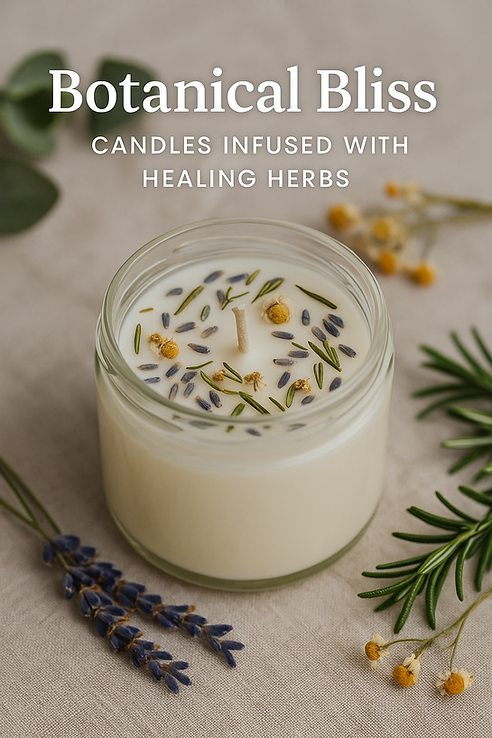 Botanical Bliss: Candles Infused with Healing Herbs