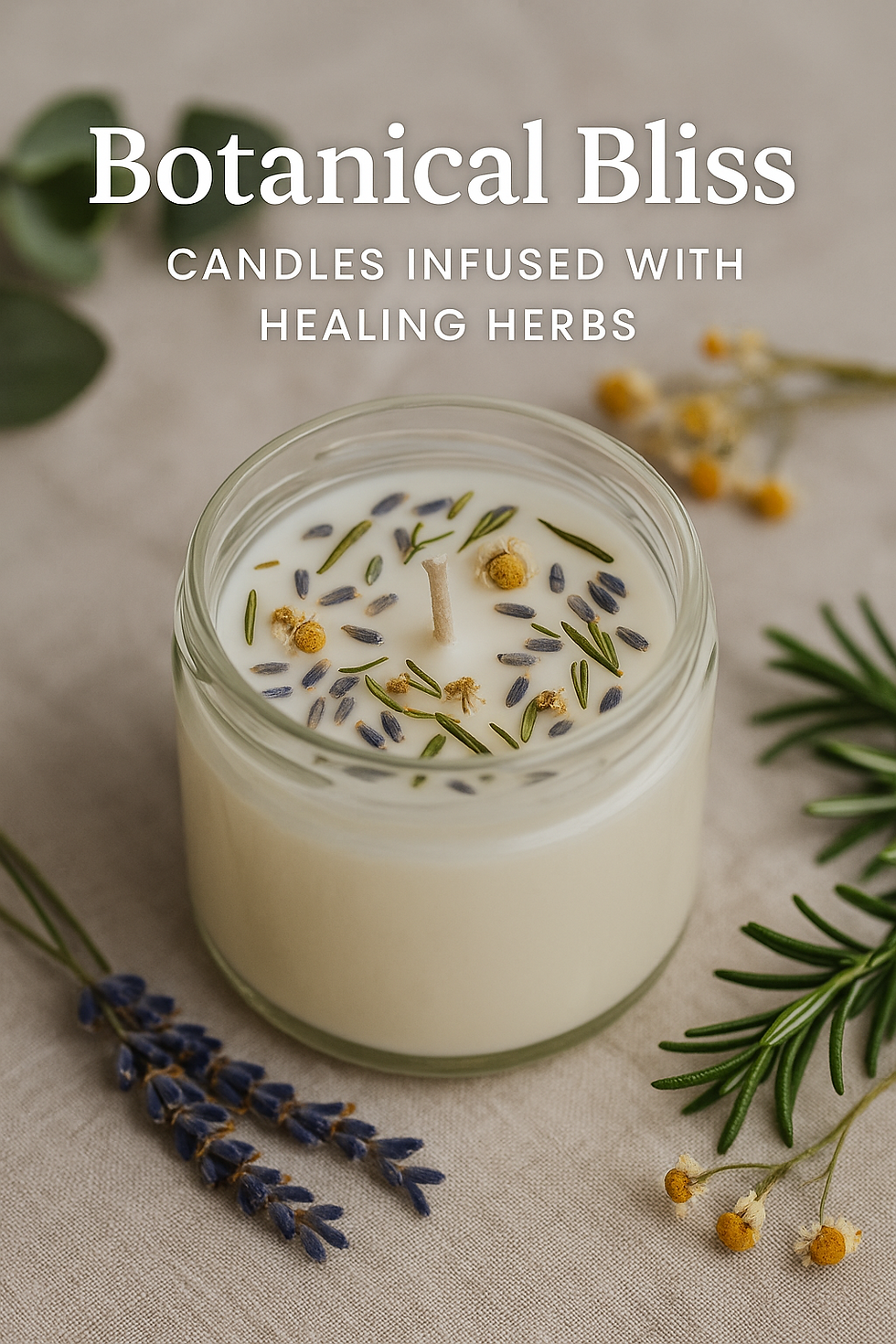 Botanical Bliss: Candles Infused with Healing Herbs