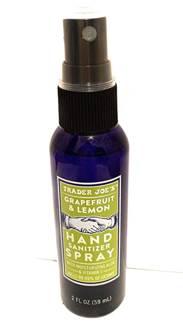 Trader Joe's Hand Sanitizer Spray in the scent Grapefruit and Lemon