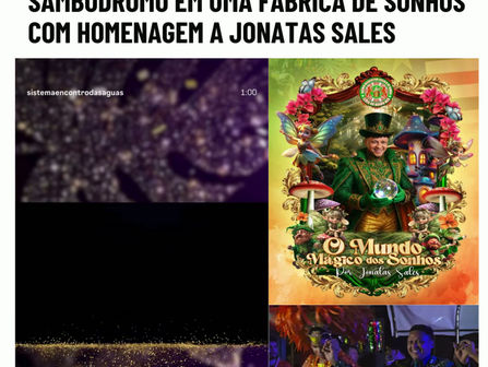 Leões do Barão Açu Transforma o Sambódromo em "Fábrica de Sonhos" em Homenagem a Jonatas Sales