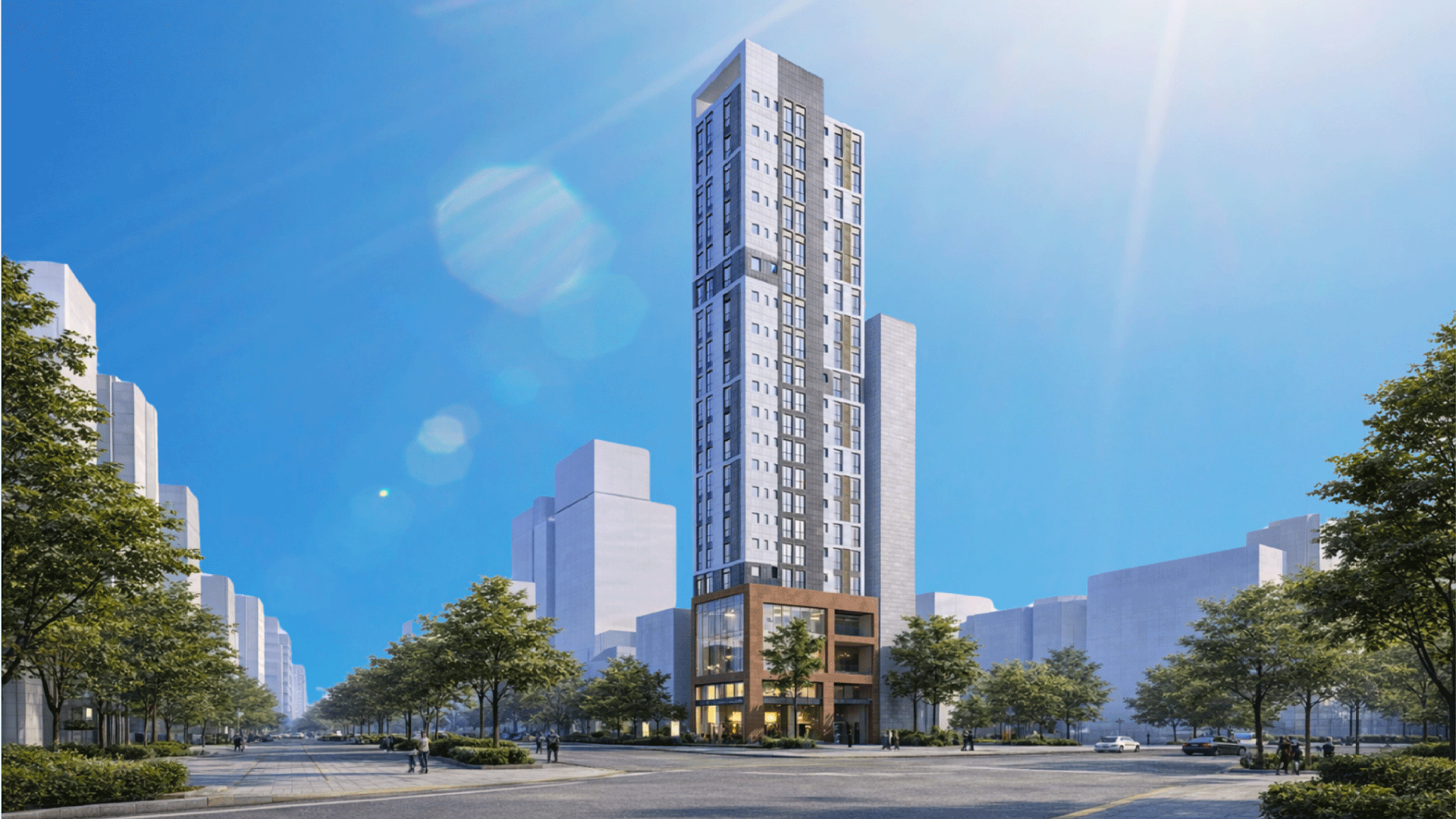 장한평 파하나더그로브 오피스텔 조감도 이미지