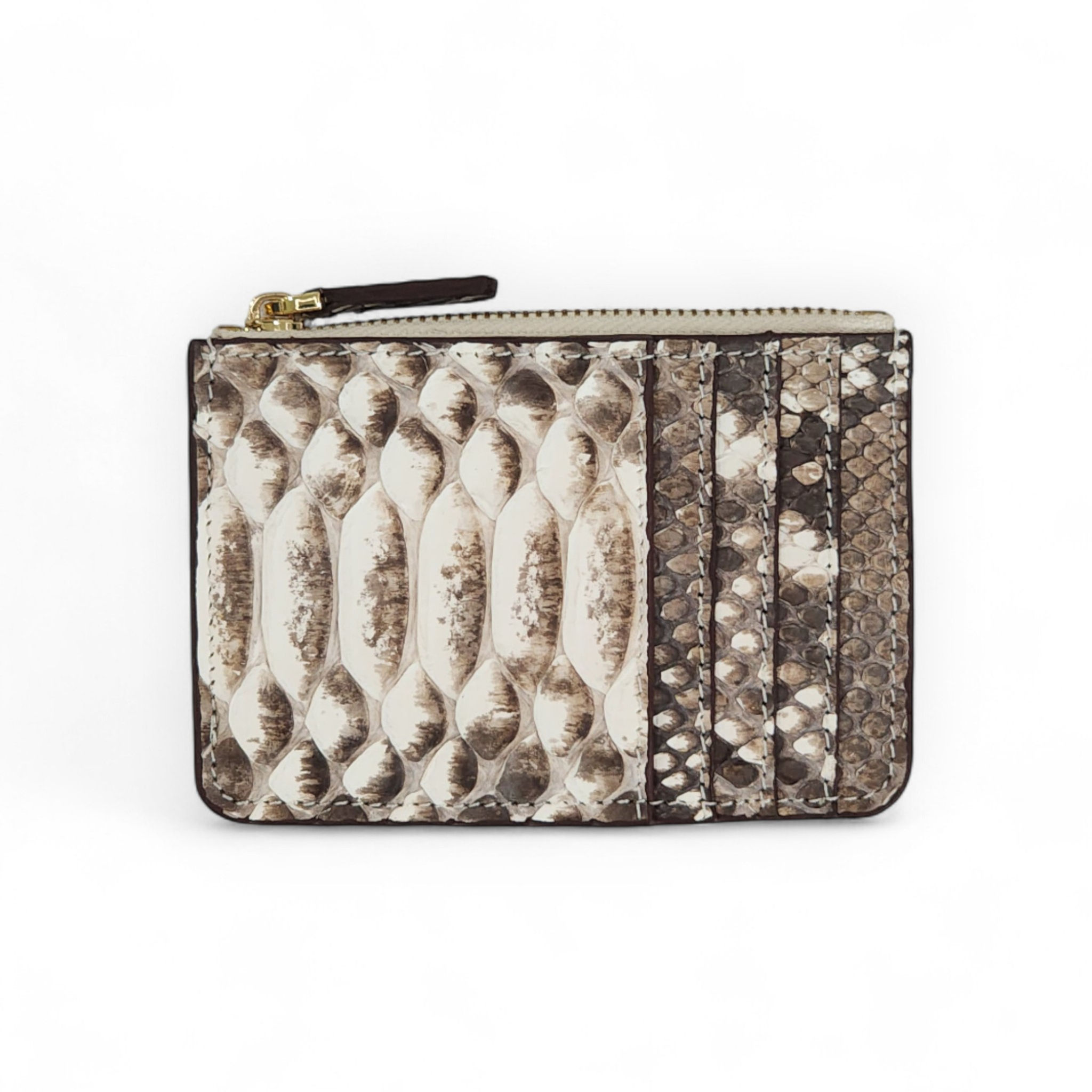 ZIPPED CARD WALLET NATURAL