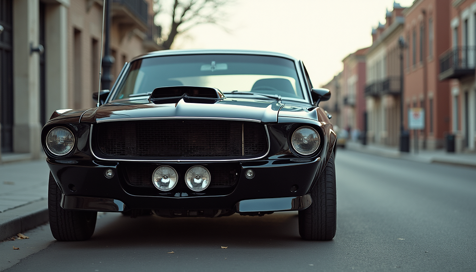 Black 1967 Shelby GT500 at a prestigious collector car auction