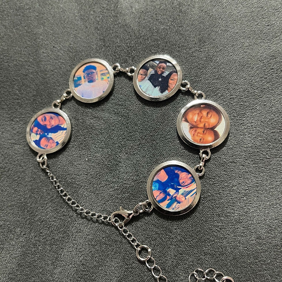 5 panel picture bracelet 